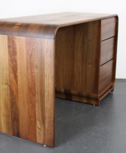 Artisan Eny Desk 130/55/80, Europees walnoot, 3 lades