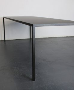 Nieuwe Arco Slim tafel, 240/90 cm, zwart eiken met Fenix blad