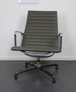 Vitra Eames EA 116, aluminium, grey Premium leder, ongebruikt