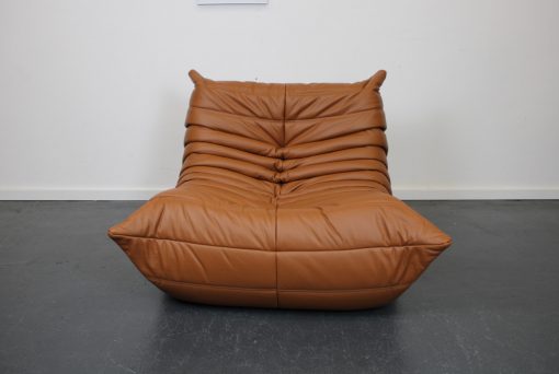 Ligne Roset Togo 1-zits, Cognac leer