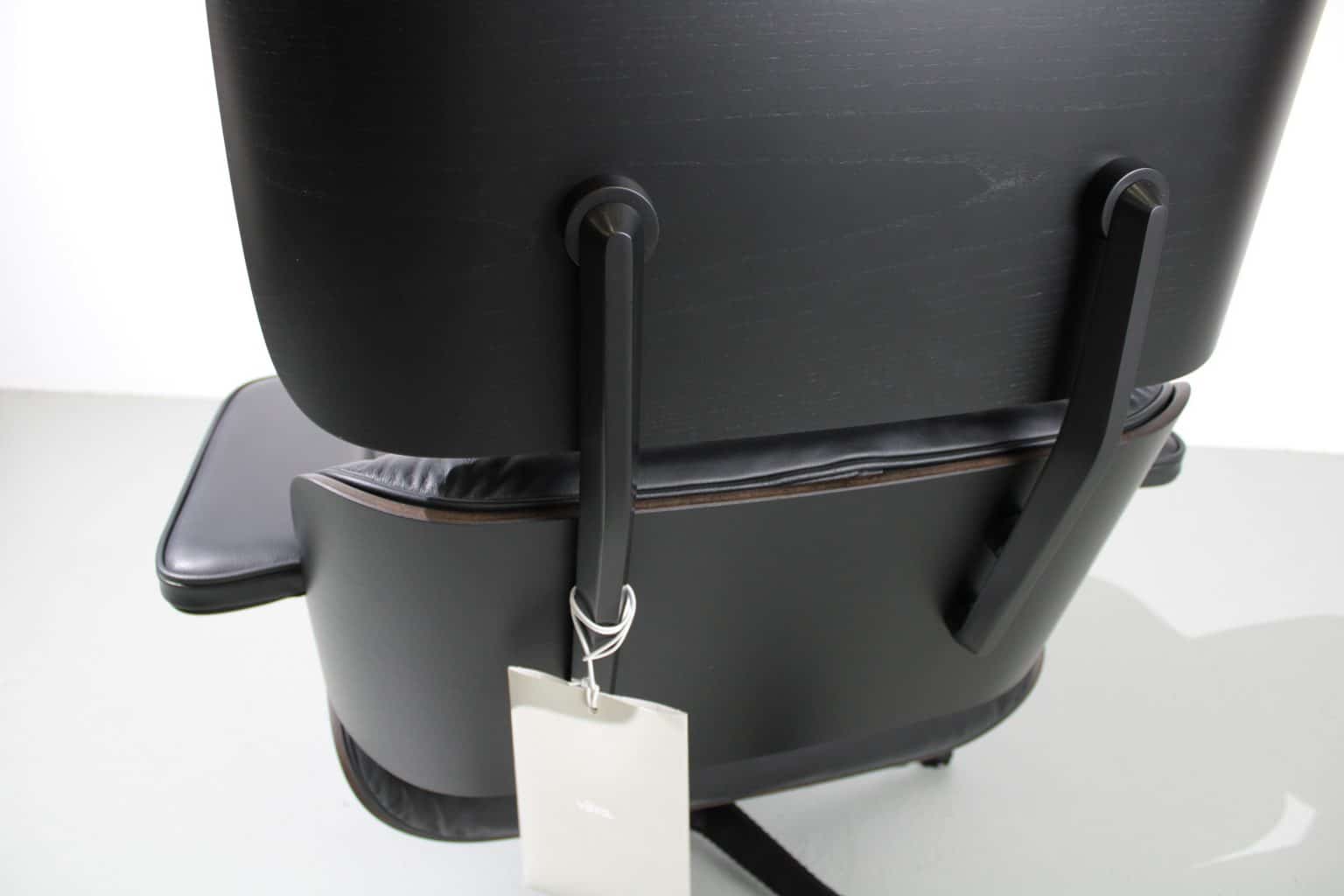 Vitra Eames Lounge Chair met Ottoman XL, All Black - Afbeelding 6