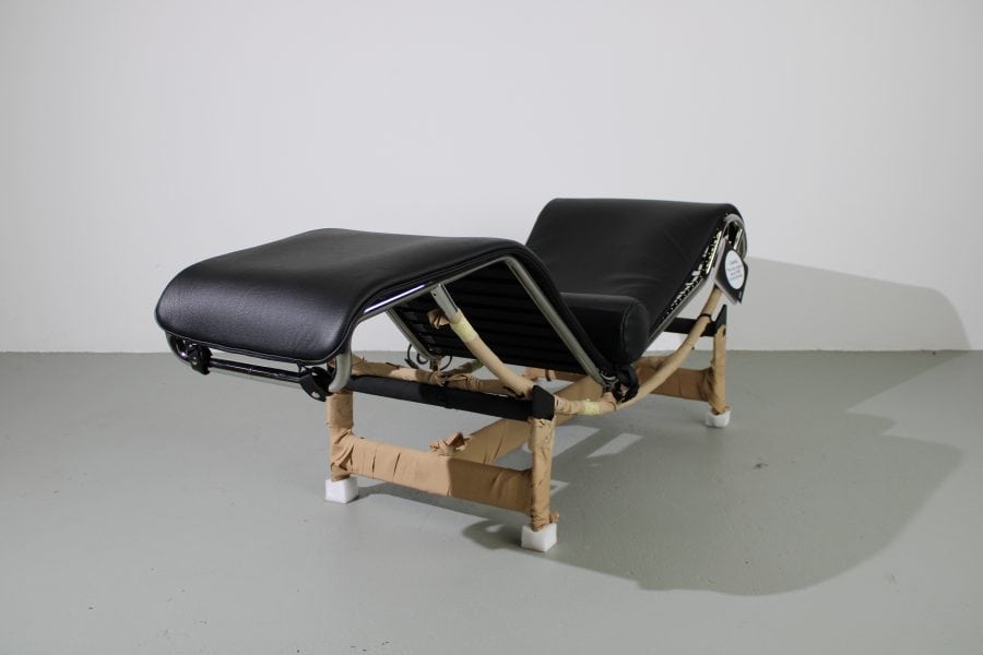 Cassina LC4 chaise longue, zwart leer - Afbeelding 2