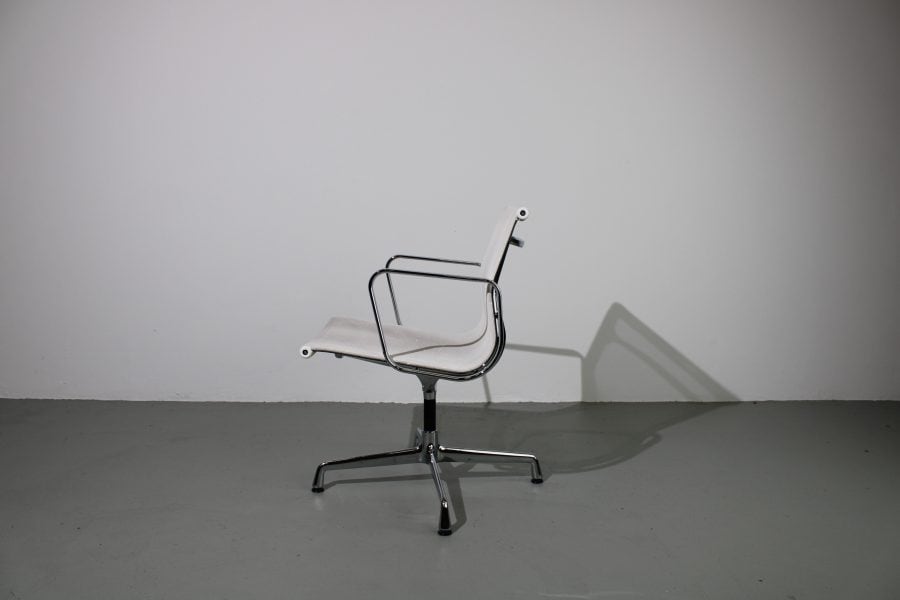 Vitra Eames EA 108 , Chroom, wit Netweave - Afbeelding 2