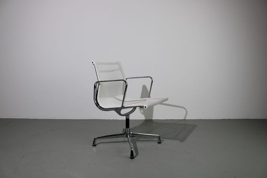 Vitra Eames EA 108 , Chroom, wit Netweave - Afbeelding 4
