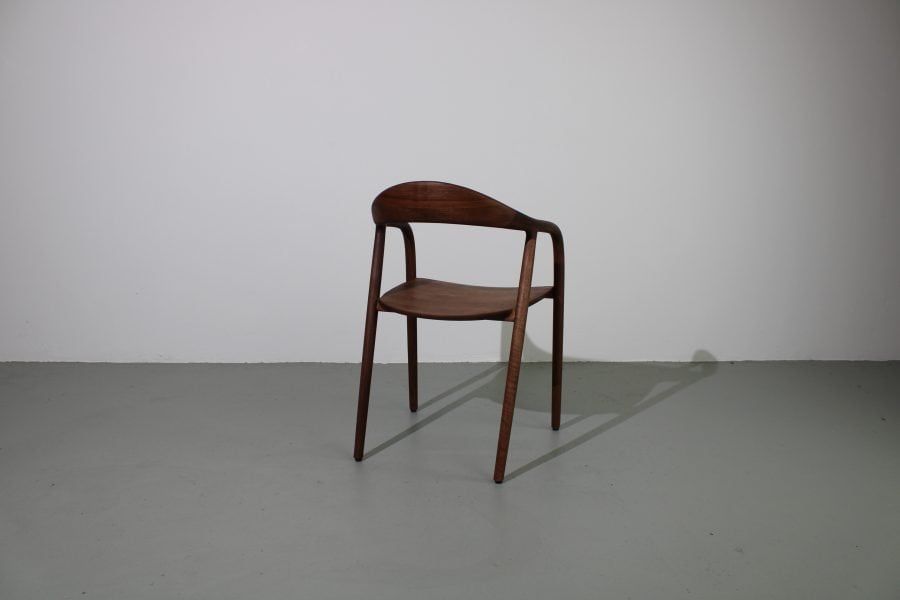 Artisan Neva stoelen, Europees walnoot, volledig hout - Afbeelding 3