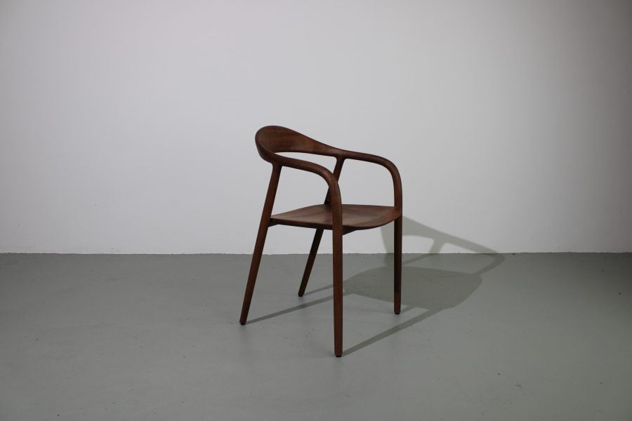 Artisan Neva stoelen, Europees walnoot, volledig hout - Afbeelding 4