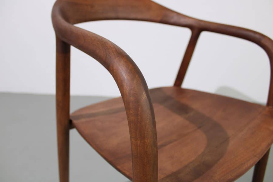 Artisan Neva stoelen, Europees walnoot, volledig hout - Afbeelding 6