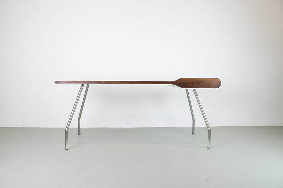 Icon Desk 1801 notenhout en 1 lade