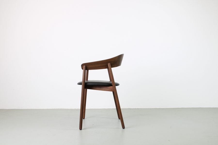 Artisan Insan-Janu, Europees walnoot, zwart leer - Afbeelding 2