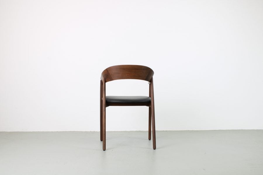 Artisan Insan-Janu, Europees walnoot, zwart leer - Afbeelding 3