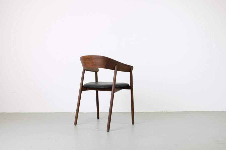Artisan Insan-Janu, Europees walnoot, zwart leer - Afbeelding 4