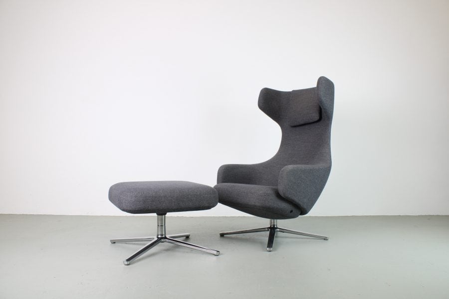 Vitra Grand Repos fauteuil met ottoman