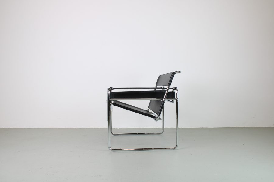 Knoll Wassily Chair, zwart tuigleer - Afbeelding 2