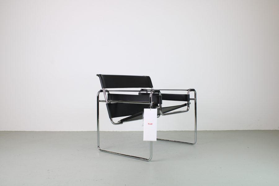Knoll Wassily Chair, zwart tuigleer - Afbeelding 4