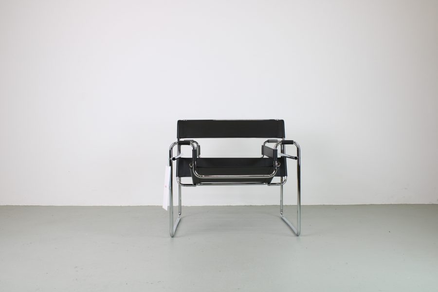 Knoll Wassily Chair, zwart tuigleer - Afbeelding 5