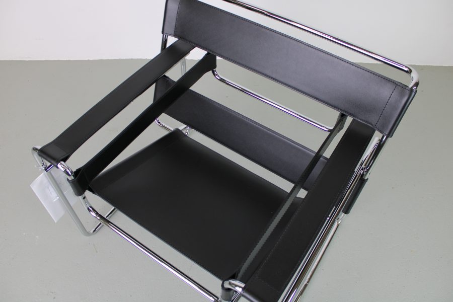 Knoll Wassily Chair, zwart tuigleer - Afbeelding 9