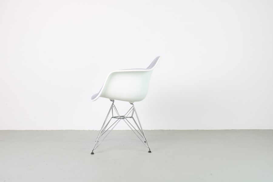 6x Vitra Eames DAR dining chairs, wit - Afbeelding 2
