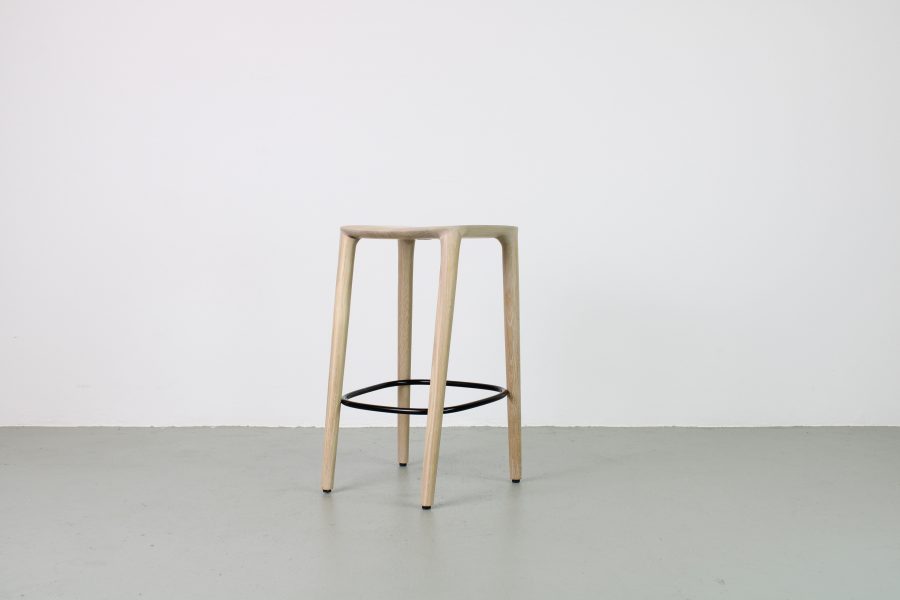 Artisan Neva barkruk, Eiken Loba white - Afbeelding 3