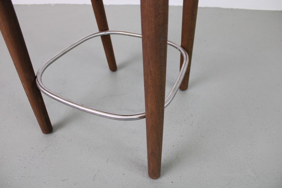 Artisan Neva barkruk, Walnoot, taupe zitting - Afbeelding 6