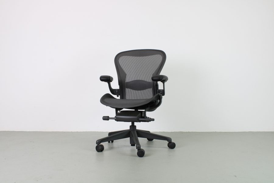 Herman Miller Aeron Bureaustoelen, type B, Graphite, nieuw