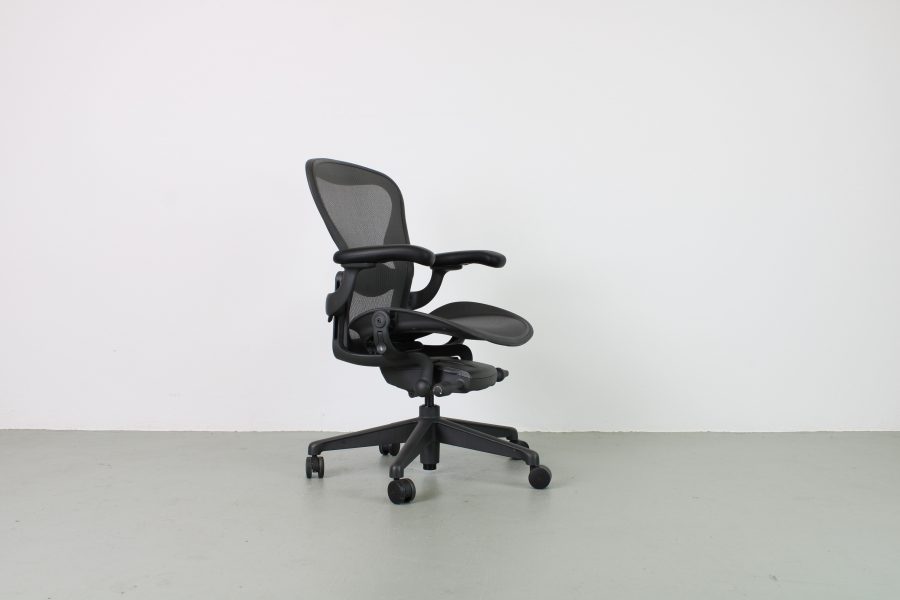 Herman Miller Aeron Bureaustoelen, type B, Graphite, nieuw - Afbeelding 4