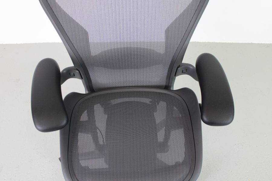 Herman Miller Aeron Bureaustoelen, type B, Graphite, nieuw - Afbeelding 6
