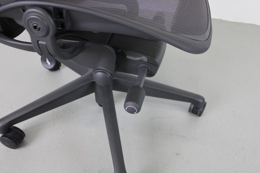 Herman Miller Aeron Bureaustoelen, type B, Graphite, nieuw - Afbeelding 8