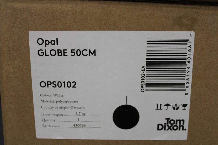 Dixon Globe hanglamp, 50 cm Opal - Afbeelding 3