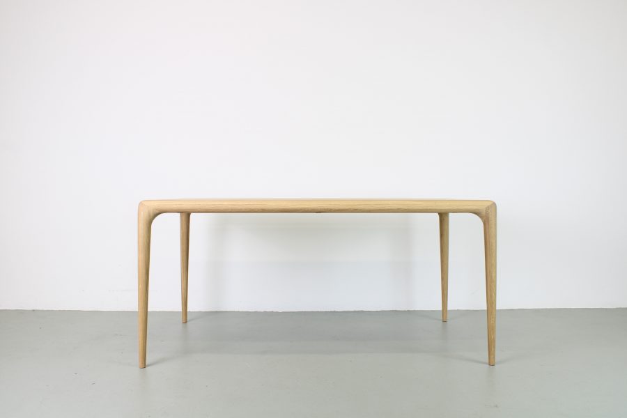 Artisan Latus tafel, Eiken-witpigment, 160 x 90 cm - Afbeelding 2