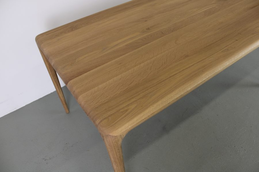 Artisan Latus tafel, Eiken-witpigment, 160 x 90 cm - Afbeelding 3