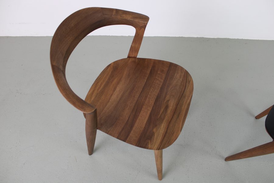 Artisan aanbieding: Set van 6 Addo stoelen, Europees walnoot - Afbeelding 5