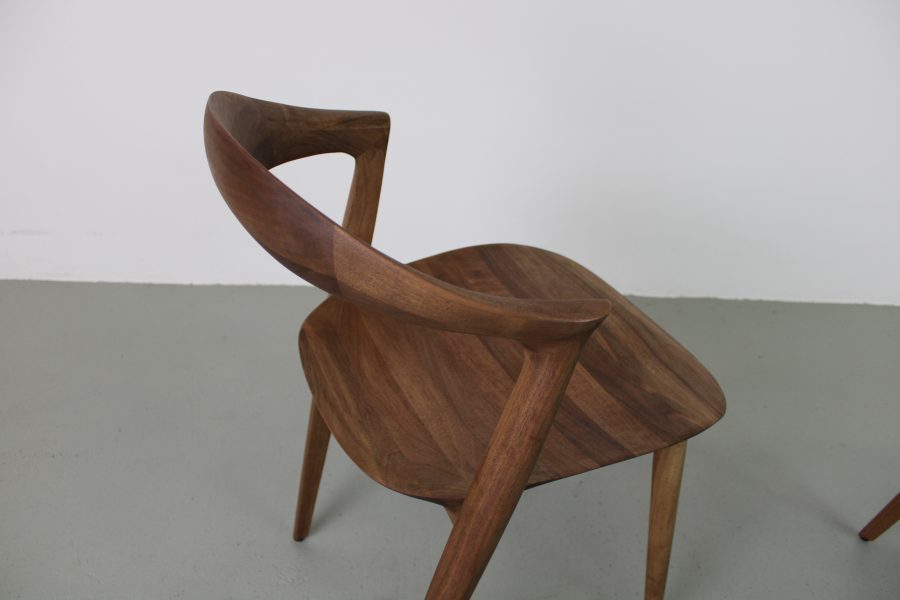 Artisan aanbieding: Set van 6 Addo stoelen, Europees walnoot - Afbeelding 4
