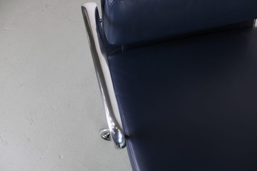 Vitra EA 217 Softpad bureaustoelen, blauw, aluminium - Afbeelding 10