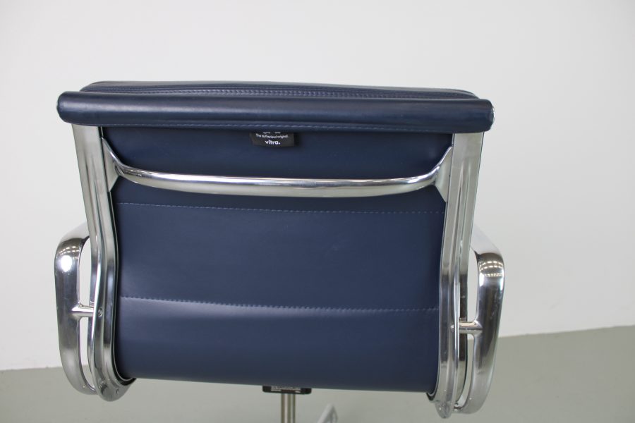 Vitra EA 217 Softpad bureaustoelen, blauw, aluminium - Afbeelding 7