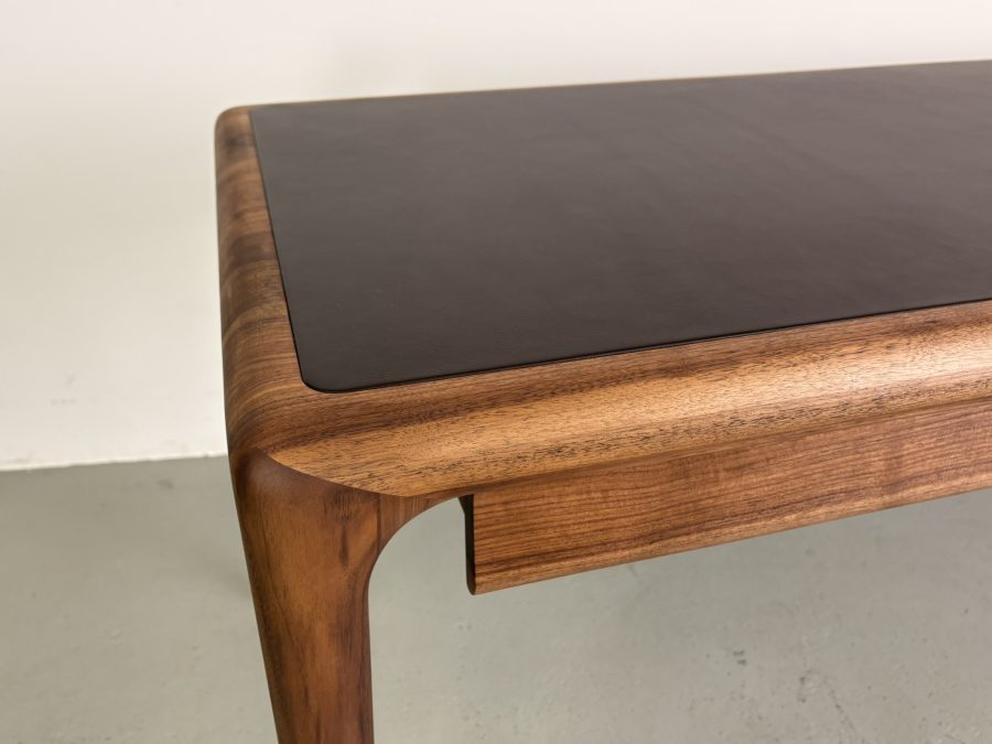 Artisan Latus Leather desk, 160/70/76, Europees walnoot - Afbeelding 5