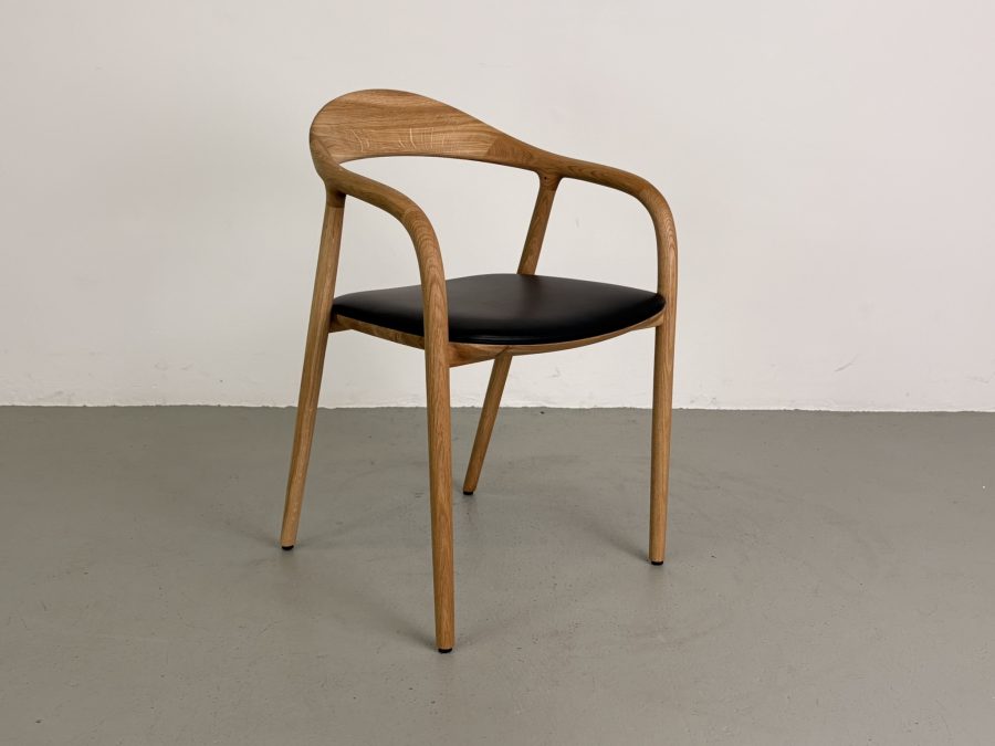 Artisan Neva eetkamerstoel, Eiken, Select leer - Afbeelding 2