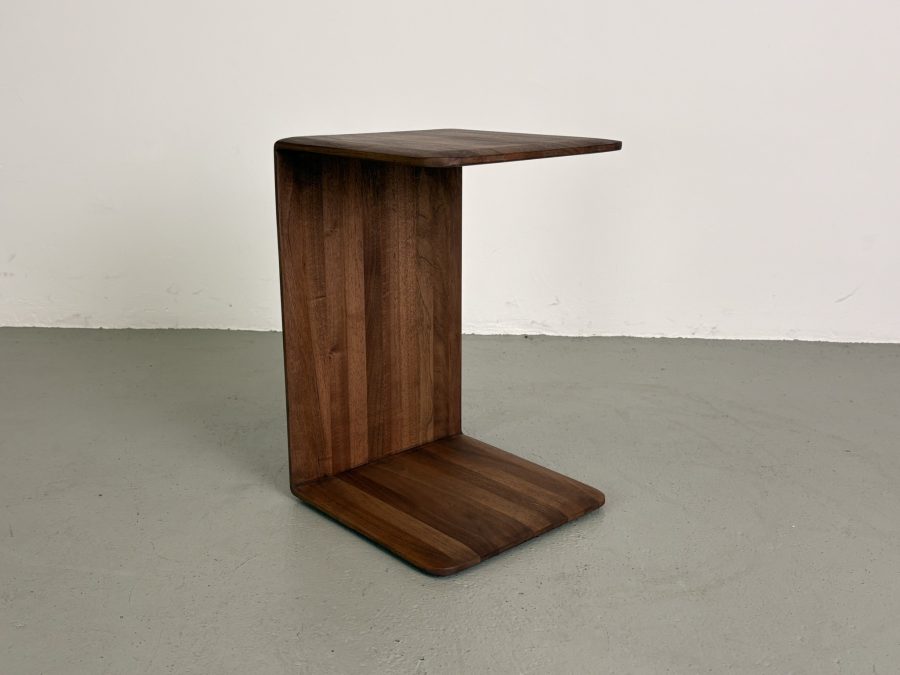 Artisan Invito C model, bijzettafel, 37/37/57 cm, Europees walnoot - Afbeelding 3