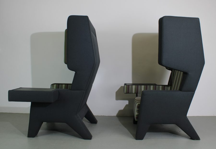 2x Prooff Earchair, Jurgen Bey met Paul Smith bekleding - Afbeelding 2