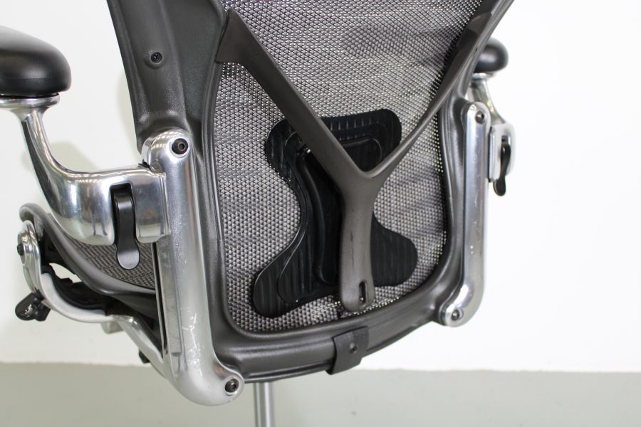 Herman Miller Aeron, bureaustoelen, Alu, Tuxedo, type B - Afbeelding 4
