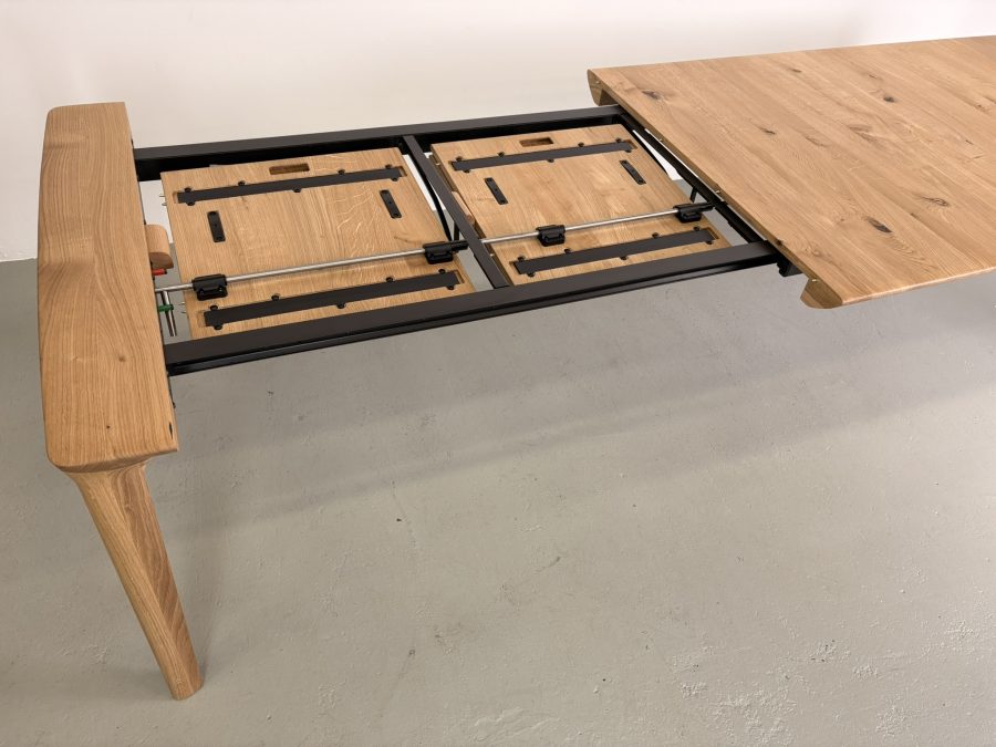Artisan Tara Extension 180/104/76 + 2 x 50, Eiken met knoesten - Afbeelding 4