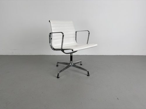 Vitra EA 108, Chroom, Snow White leer