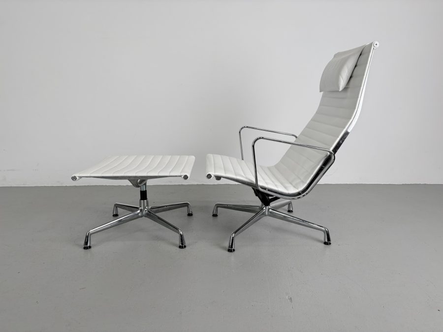 Vitra EA 124 + 125, Chroom, Snow White