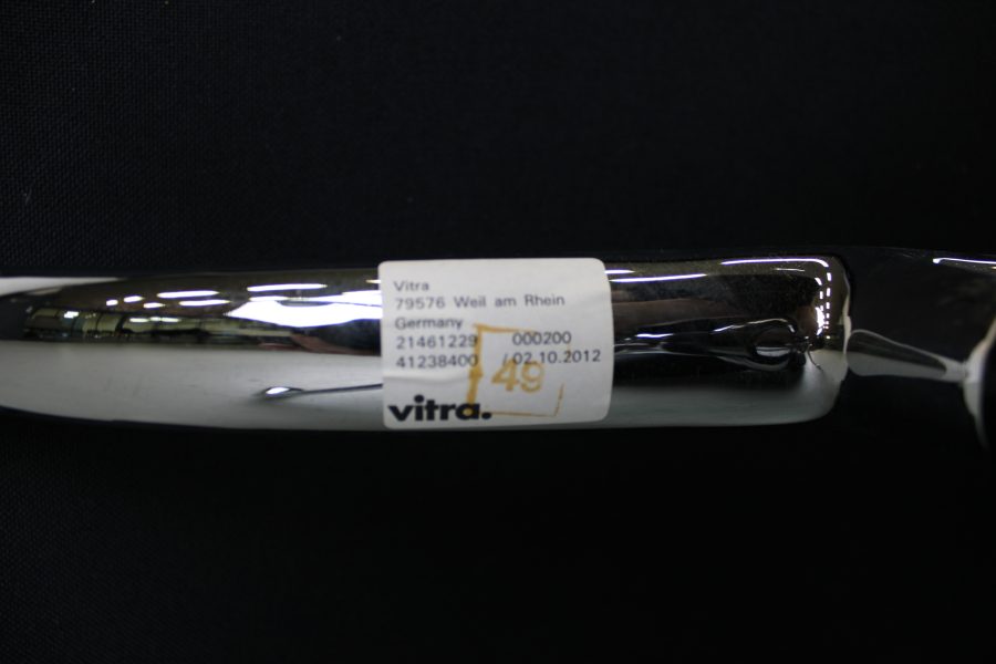 Vitra EA 222 + 223, Chroom, Zwart leer - Afbeelding 8