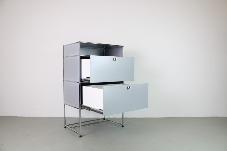 USM Haller 122,5/75/50, Matt Silver - Afbeelding 3