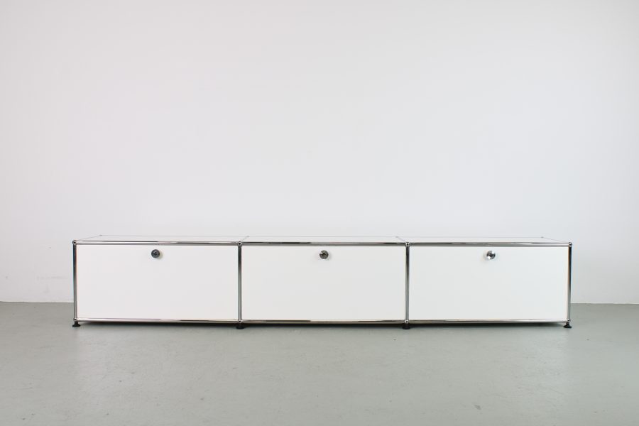 USM Haller lowboard, 225/35/35, Pure White - refurbished