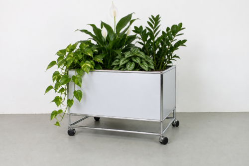 USM Haller plantenbak, Matt Silver